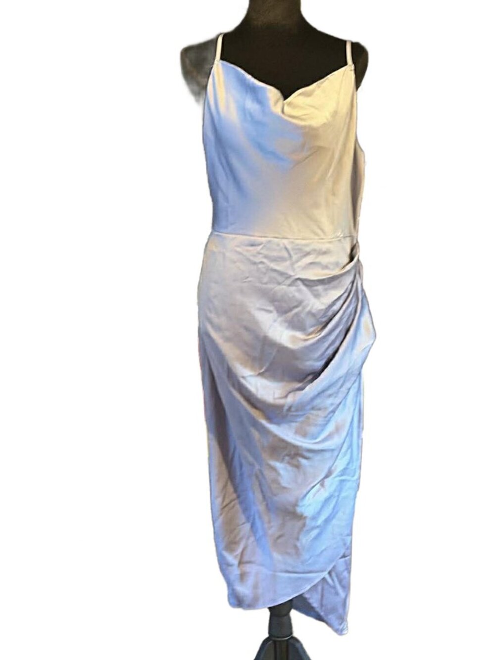 NWOT Cornflower Blue Satin Dress